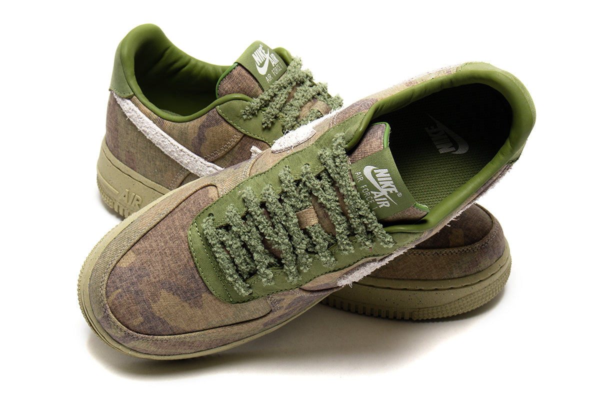 Nike - Air Force 1 Low
Style # IO5011-300
Color : Asparagus / Wheat Grass / Aluminum / Phantom