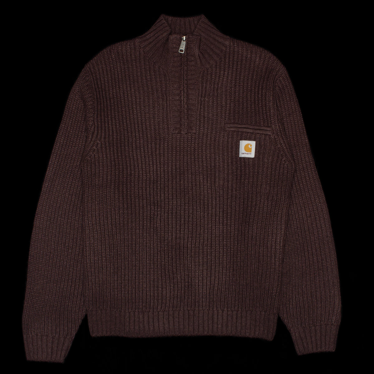 Carhartt WIP - Detroit Half Zip Sweater
Style # I035398-33H
Color : Palisander