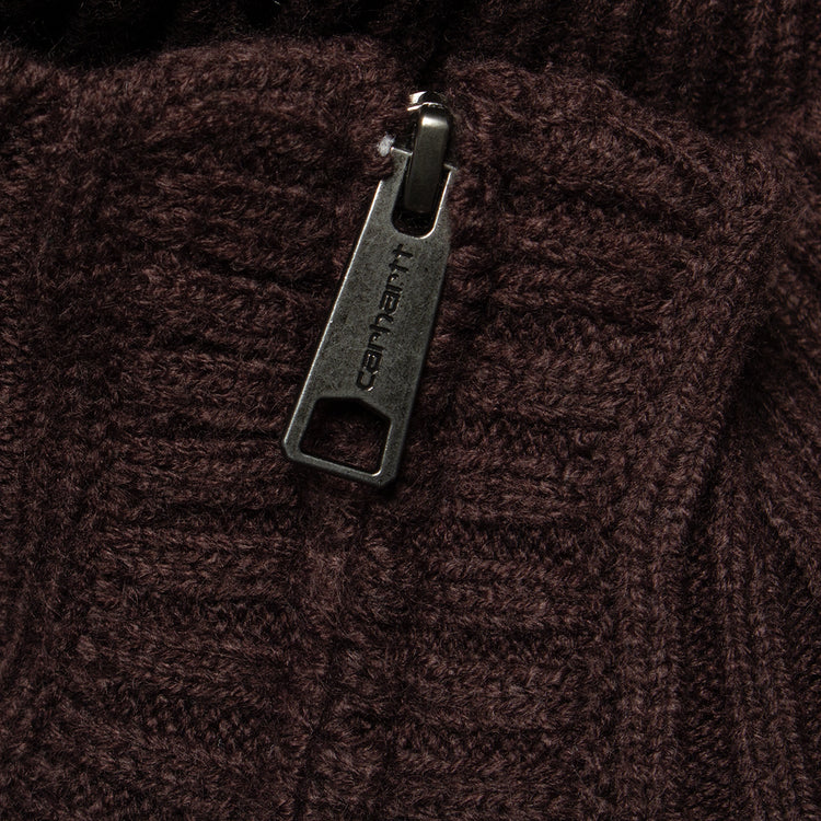 Carhartt WIP - Detroit Half Zip Sweater
Style # I035398-33H
Color : Palisander