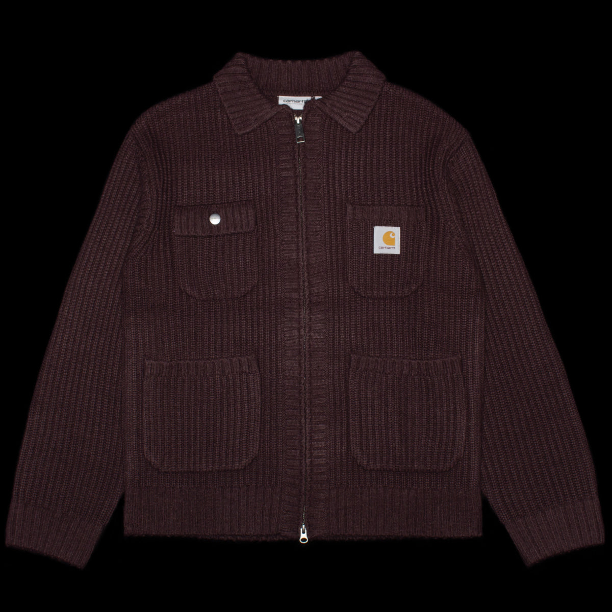 Carhartt WIP - Chore Knit Jacket
Style # I035399-33H
Color : Palisander