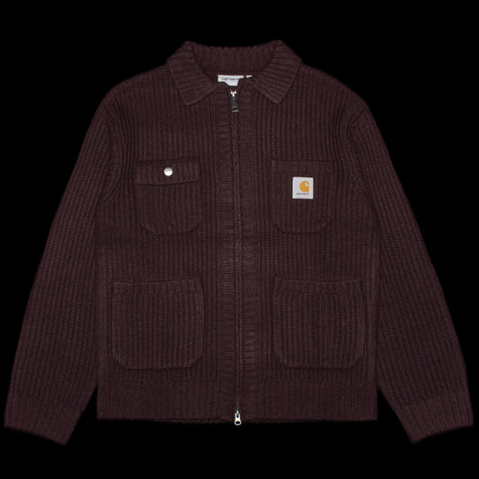 Carhartt WIP - Chore Knit Jacket
Style # I035399-33H
Color : Palisander
