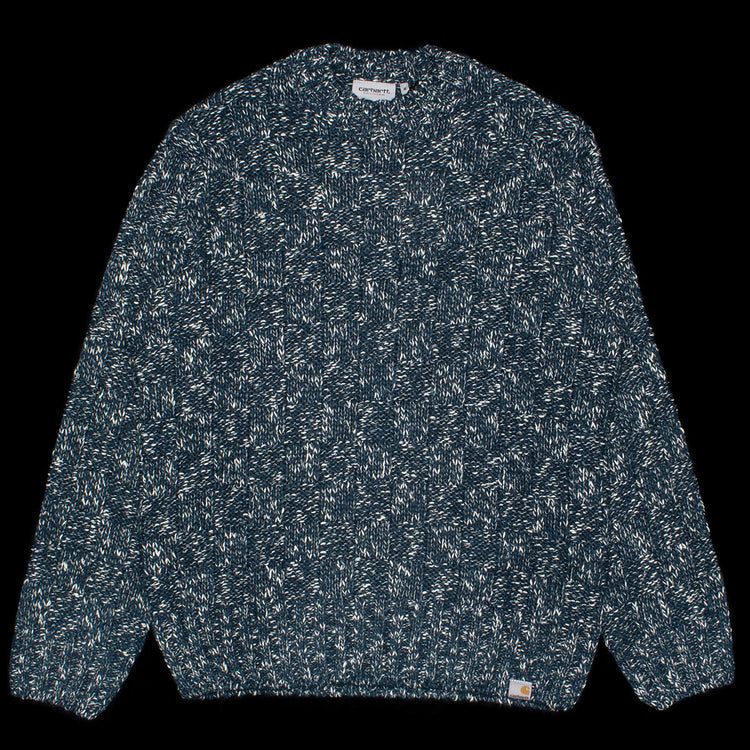 Carhartt WIP - Kyloe Sweater
Style # I035393-3CO
Color : Deep Lagoon Heather