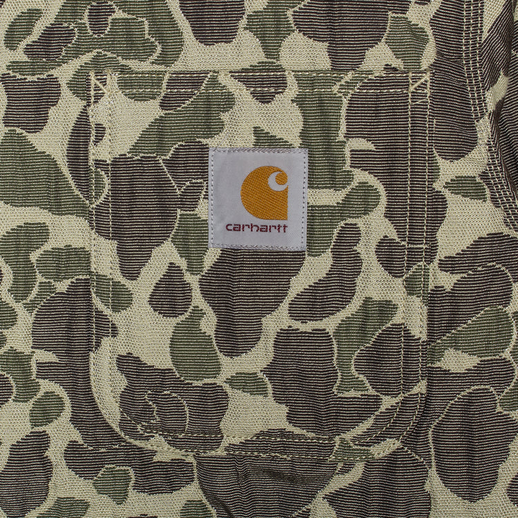 Carhartt WIP - Tapestry Chore Coat
Style # I035329-3CK
Color : Camo Duck Jacquard / Green / Tobacco