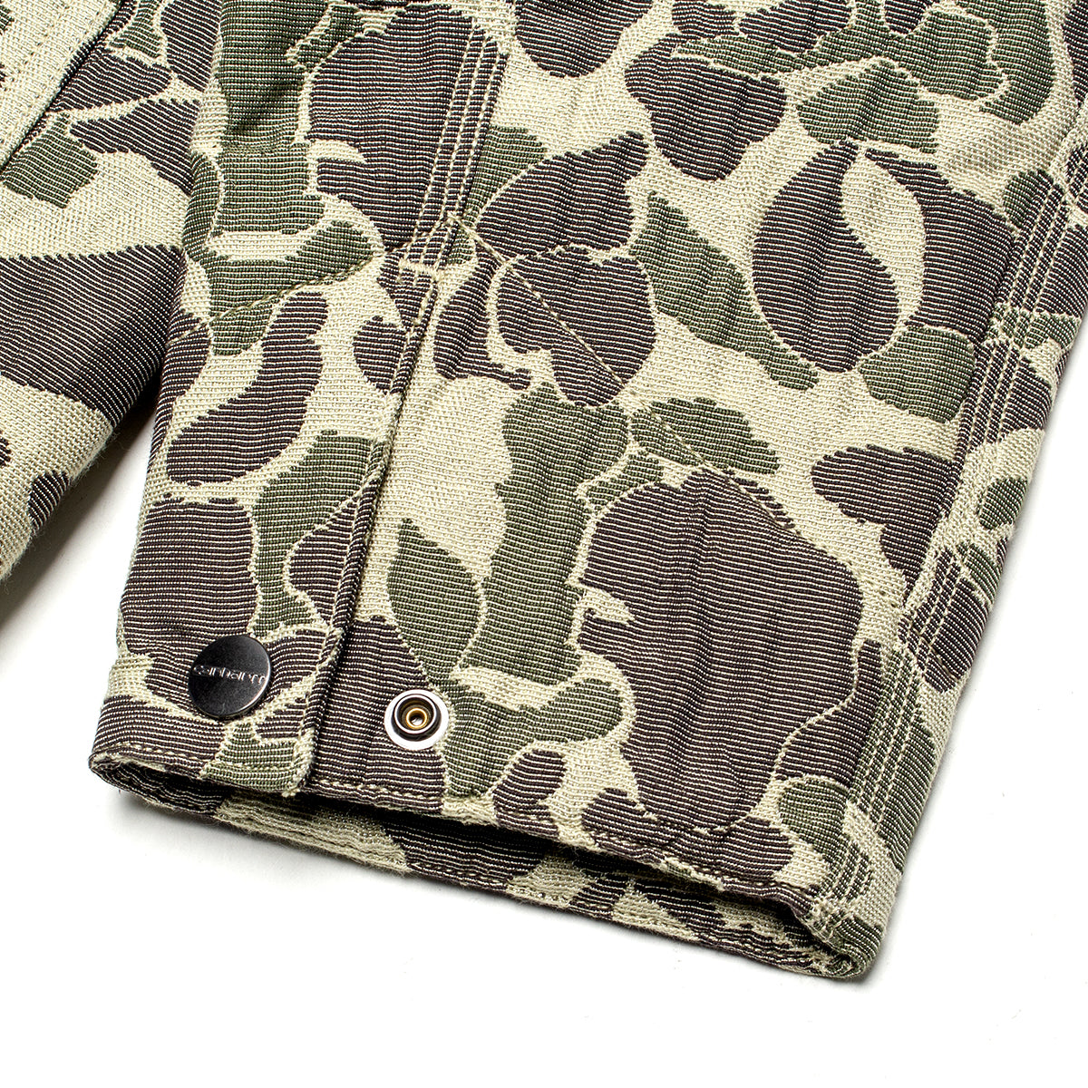 Carhartt WIP - Tapestry Chore Coat
Style # I035329-3CK
Color : Camo Duck Jacquard / Green / Tobacco