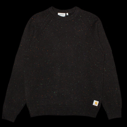 Carhartt WIP - Anglistic Sweater
Style # I010977-0JE
Color : Speckled Black