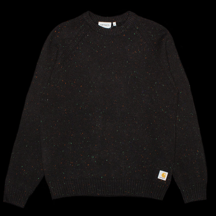 Carhartt WIP - Anglistic Sweater
Style # I010977-0JE
Color : Speckled Black