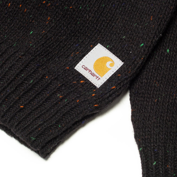 Carhartt WIP - Anglistic Sweater
Style # I010977-0JE
Color : Speckled Black