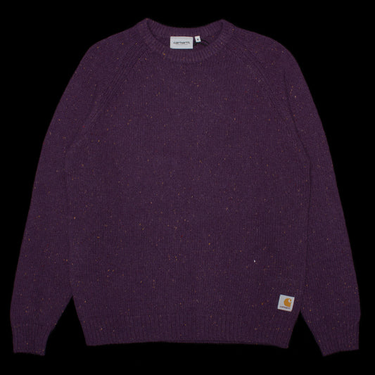 Carhartt WIP - Anglistic Sweater
Style # I010977-3AS
Color : Speckled Lokers