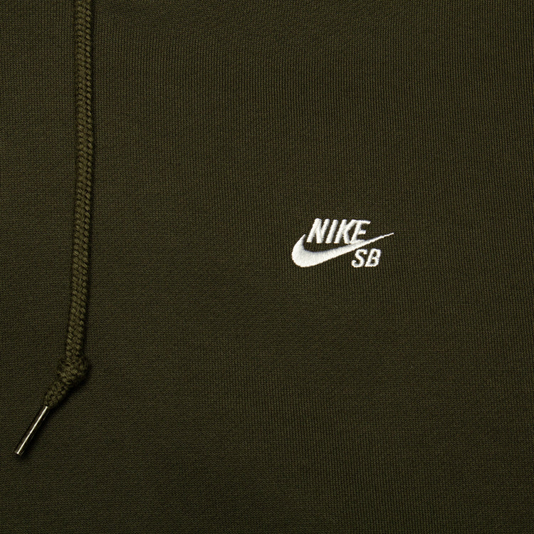 Nike SB | Essentials Logo Hoodie
Style # FV7351-355
Color : Sequoia / White