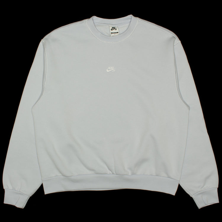 Nike SB | Essentials Logo Crewneck
Style # FV7353-085
Color : Football Grey / White