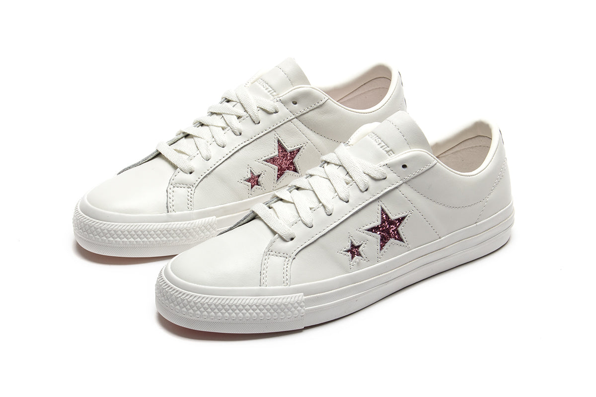 Converse | One Star Pro Ox x Turnstile  Style # A08655C Color : White / Pink