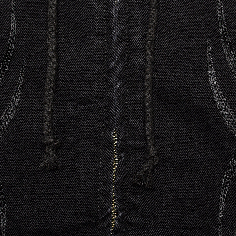 Stingwater | Tribal Zip-Up Hoodie
Color : Acid Black