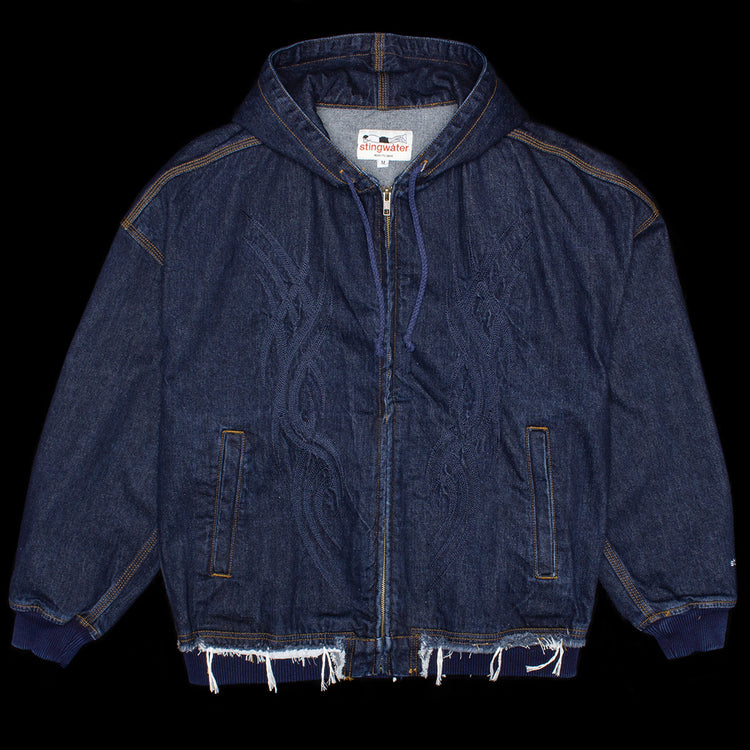 Stingwater | Tribal Zip-Up Hoodie
Color : True Blue