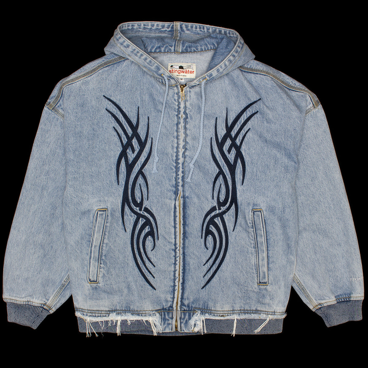 Stingwater | Tribal Zip-Up Hoodie
Color : Vintage Blue