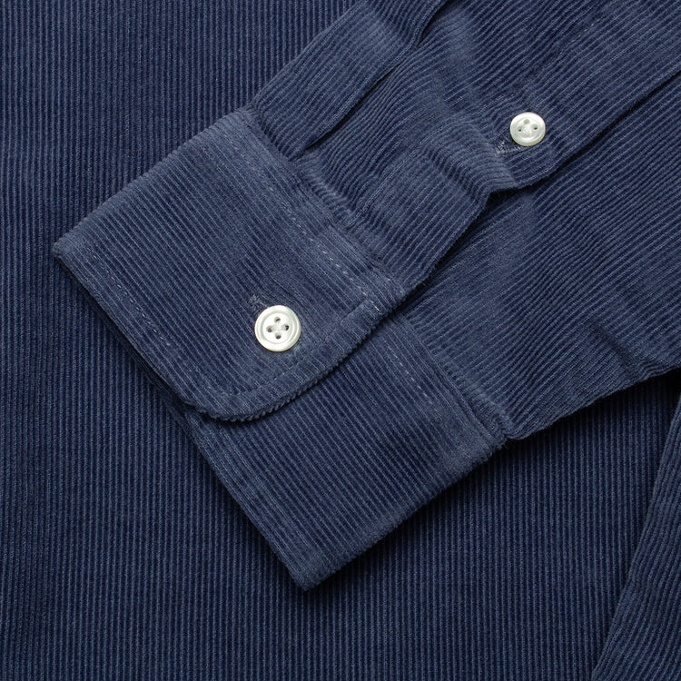 Carhartt WIP | Madison Fine Cord L/S Shirt Style # I030580-1ZV Color : Hudson Blue / Black