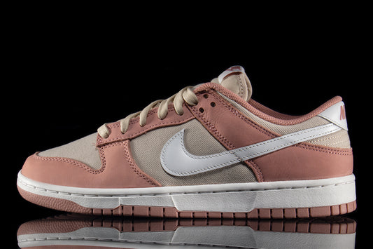 Nike | Dunk Low Retro Premium Style # FB8895-601 Color : Red Stardust / Summit White / Sanddrift