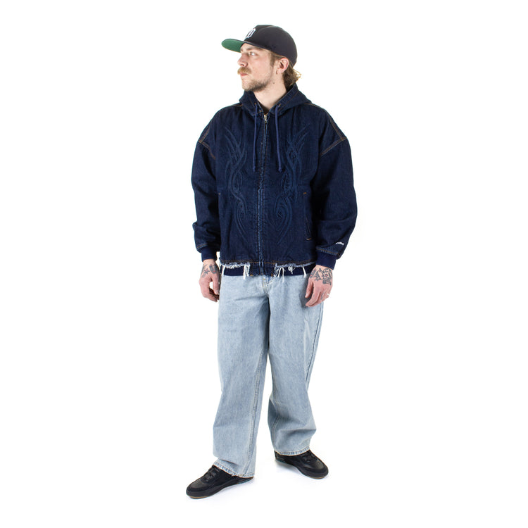 Stingwater | Tribal Zip-Up Hoodie
Color : True Blue