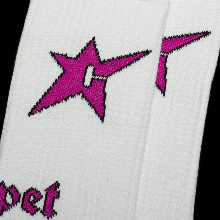 Carpet Company | C-Star Sock Color : White / Violet