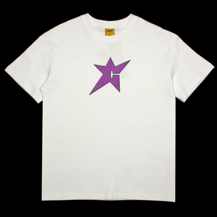 Carpet Company | C-Star T-Shirt Color : White / Violet