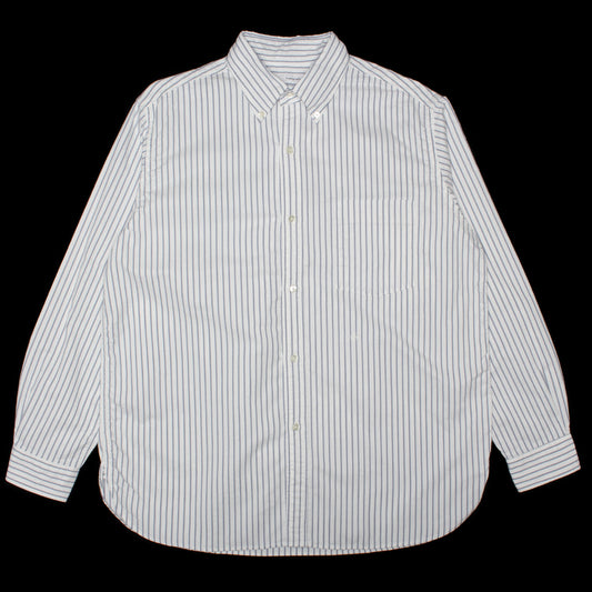 Nanamica - Button Down L/S Striped Wind Shirt
Style # S25SG090U
Color : White