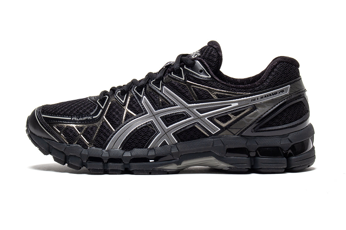 Asics - Gel-Kayano 20
Style # 1203A388.003
Color : Black / Clay Grey