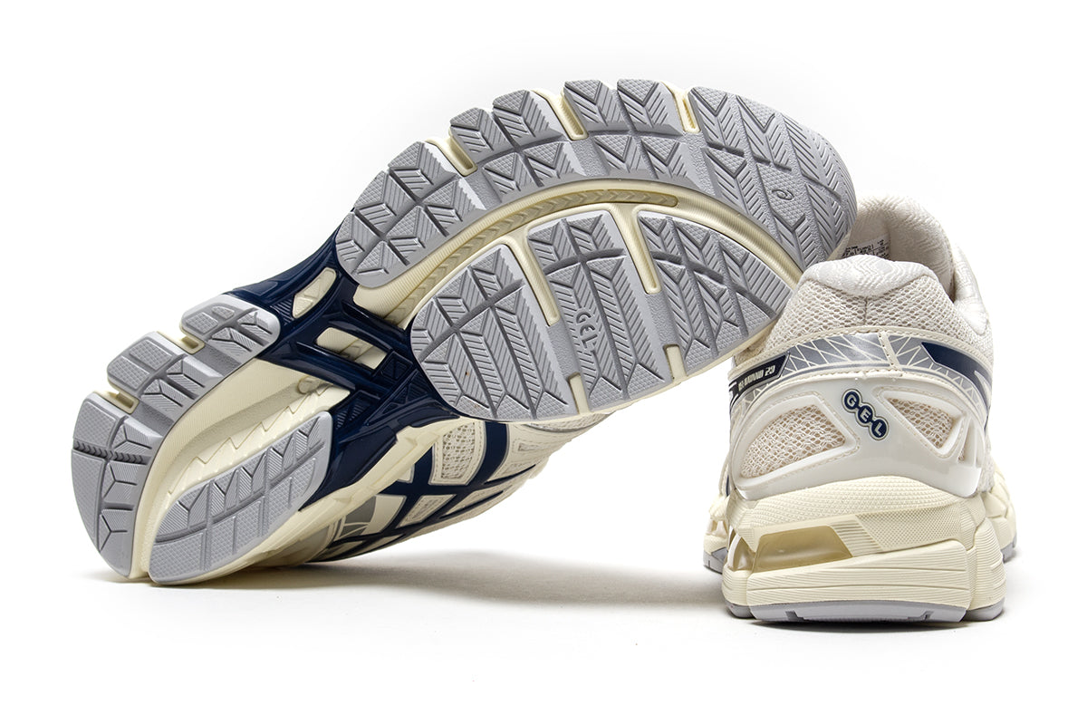 Asics - Gel-Kayano 20
Style # 1203A388.104
Color : Cream / Independence Blue