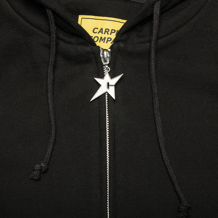 Carpet Company | Big C-Star Double Zip Hoodie
Color : Black