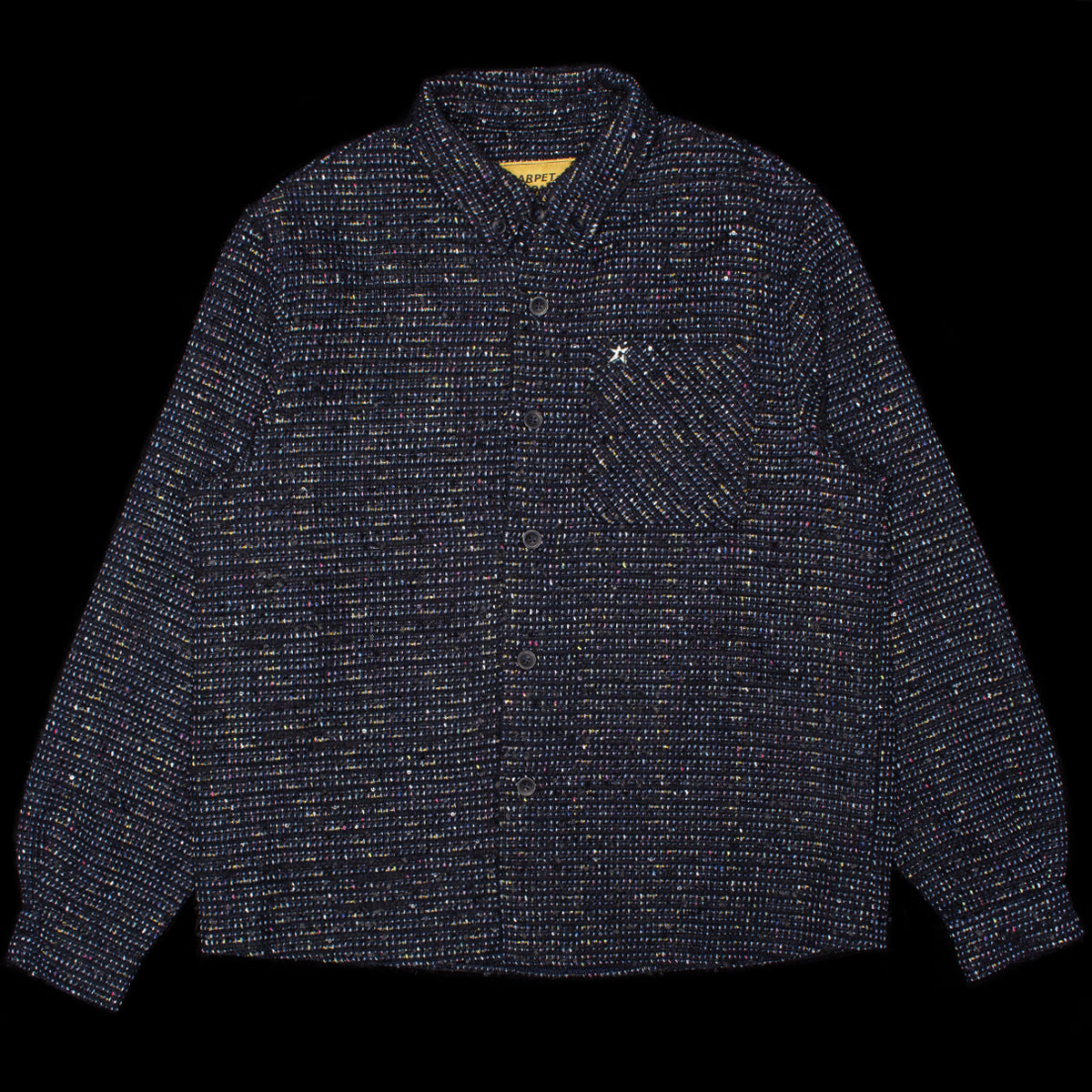 Carpet Company - C-Star Basket Weave Button Up
Color : Black