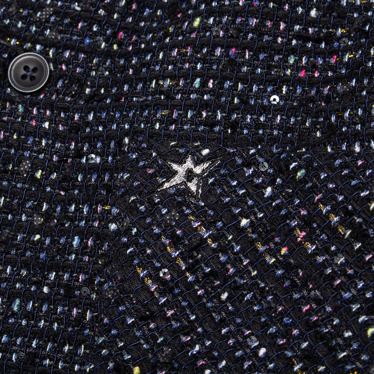 Carpet Company - C-Star Basket Weave Button Up
Color : Black
