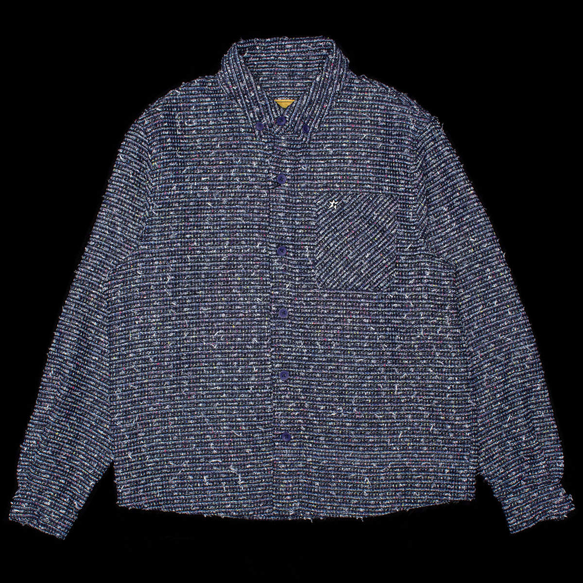 Carpet Company - C-Star Basket Weave Button Up
Color : Blue