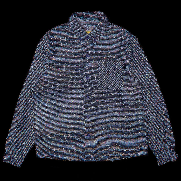 Carpet Company - C-Star Basket Weave Button Up
Color : Blue
