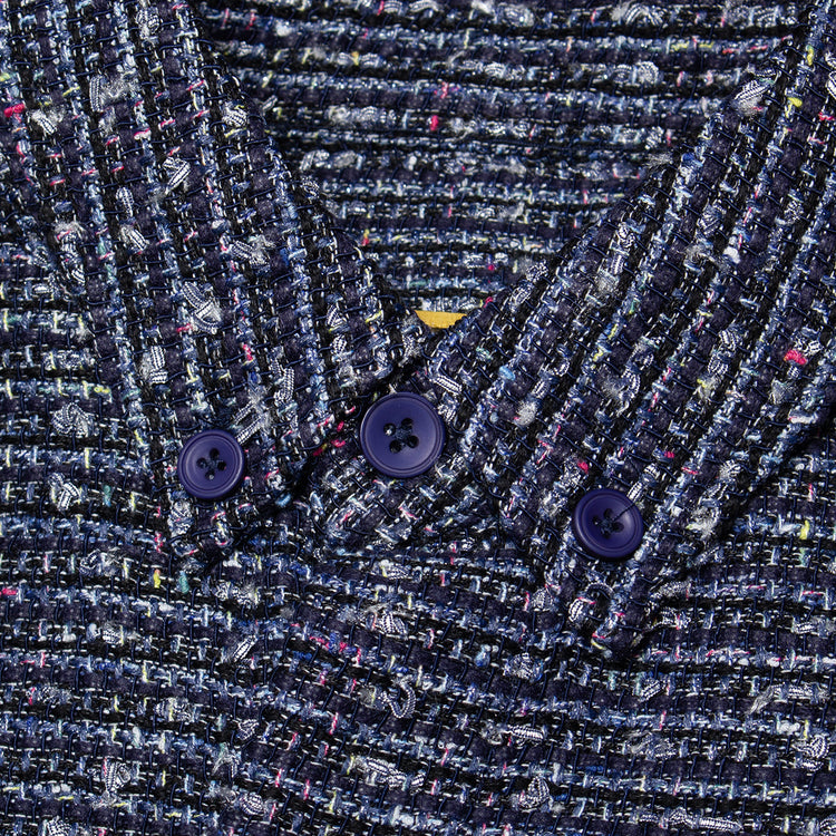 Carpet Company - C-Star Basket Weave Button Up
Color : Blue
