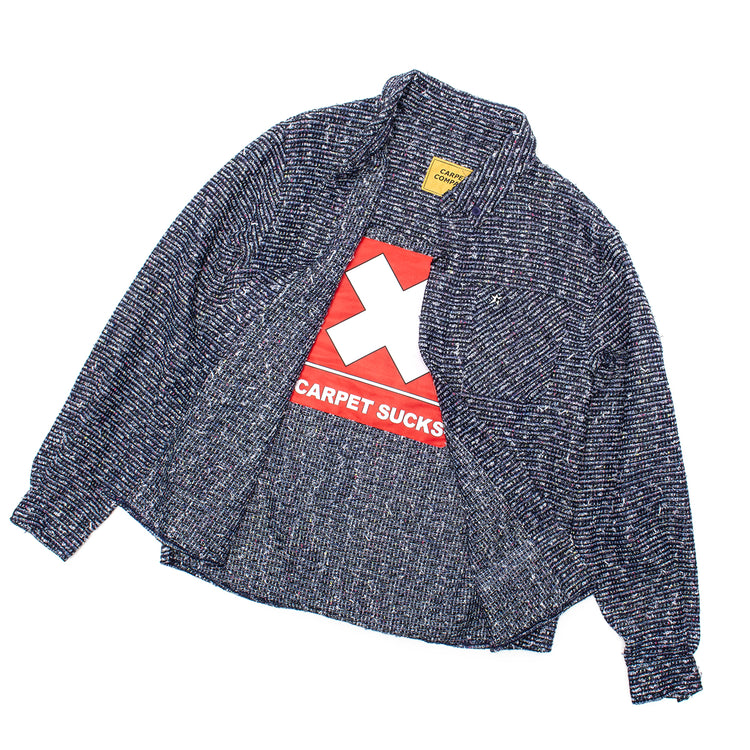 Carpet Company - C-Star Basket Weave Button Up
Color : Blue