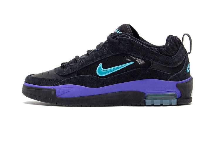 Nike SB | Air Max Ishod
Style # FB2393-003
Color : Black / Dusty Cactus / Persian Violet