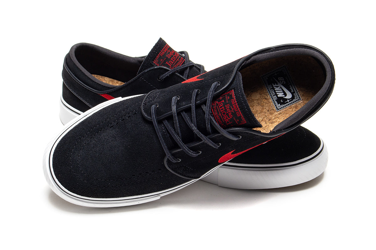 Nike SB | Zoom Janoski OG+
Style # FD6757-002
Color : Black / University Red / Summit White