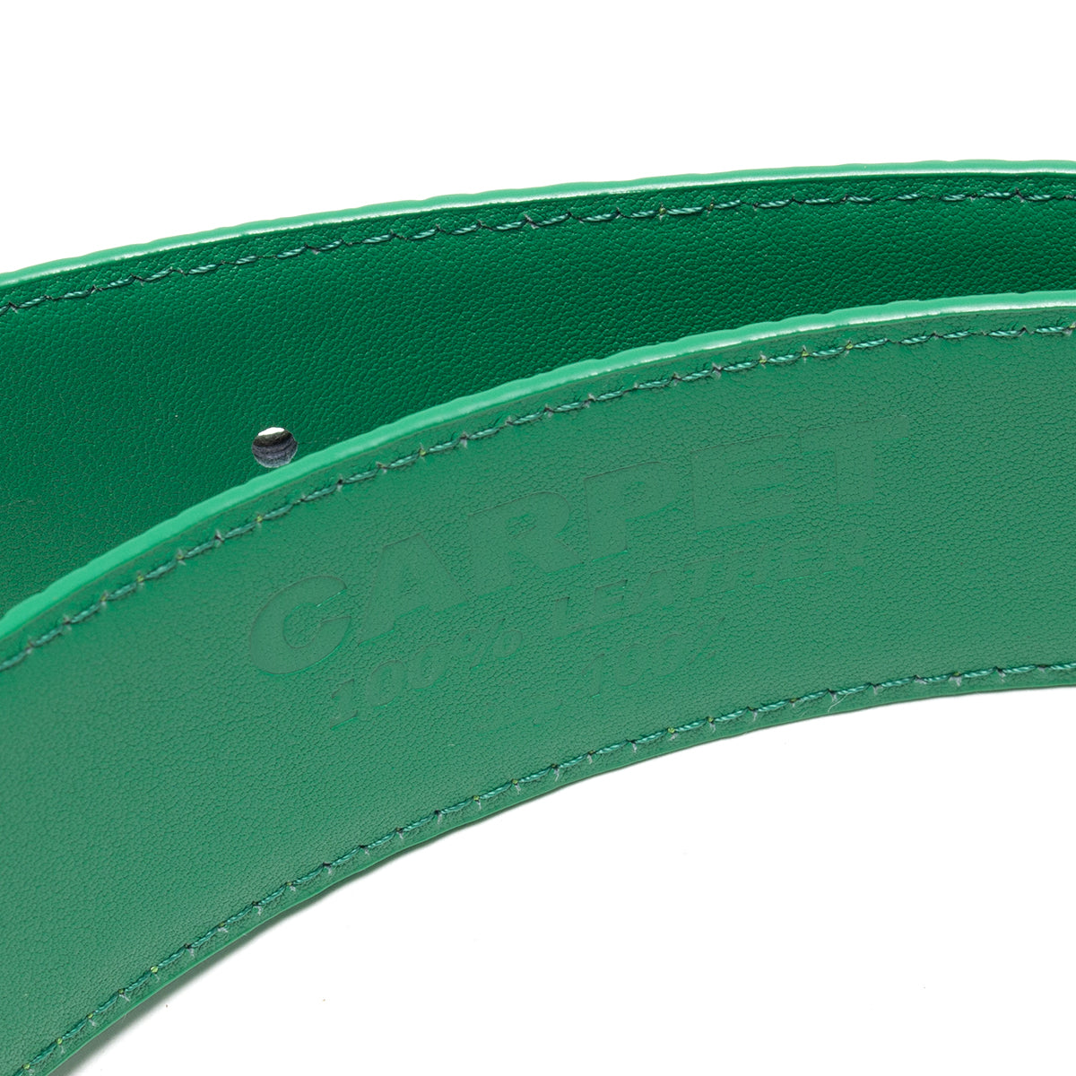 Carpet Company - Crocskin Leather Belt
Color : Green