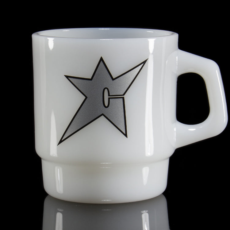C-Star Milk Glass Mug