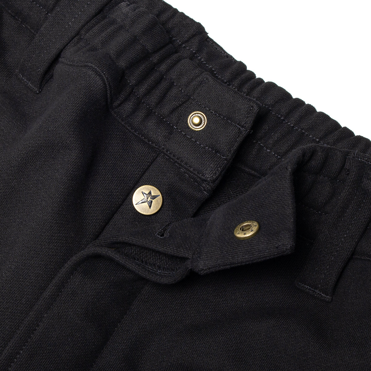 Carpet Company - C-Star Button Fly Sweatpants
Color : Black