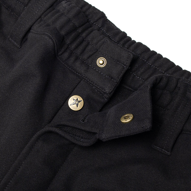 Carpet Company - C-Star Button Fly Sweatpants
Color : Black