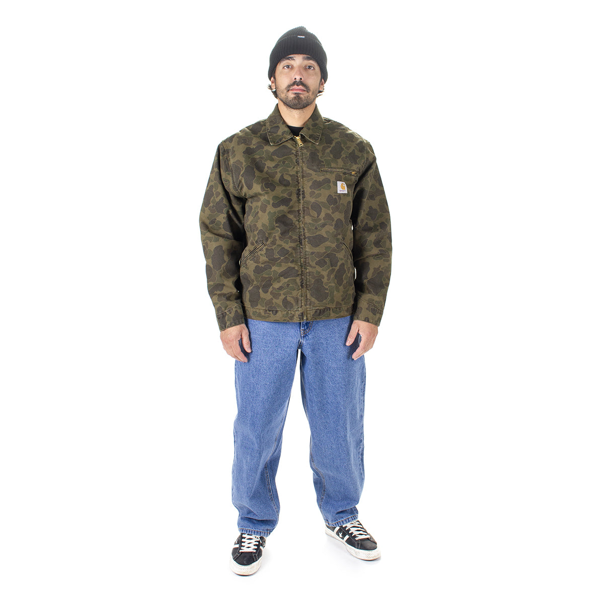 Carhartt WIP | Duck Detroit Jacket - Canvas
Style # I034281-2MQ
Color : Camo Duck / Green