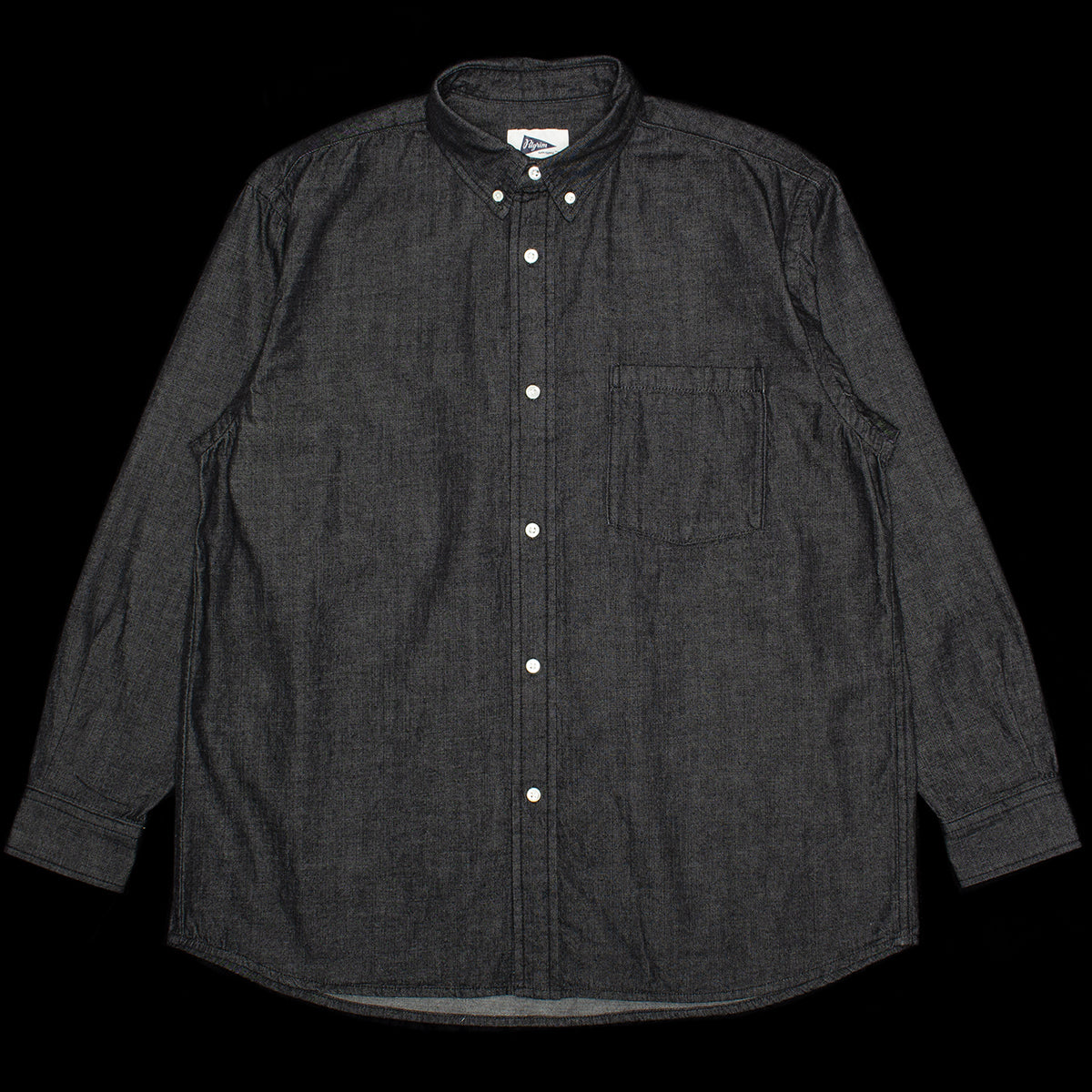 Pilgrim - George Button Down Shirt
Style # 3611-0583
Color : Black