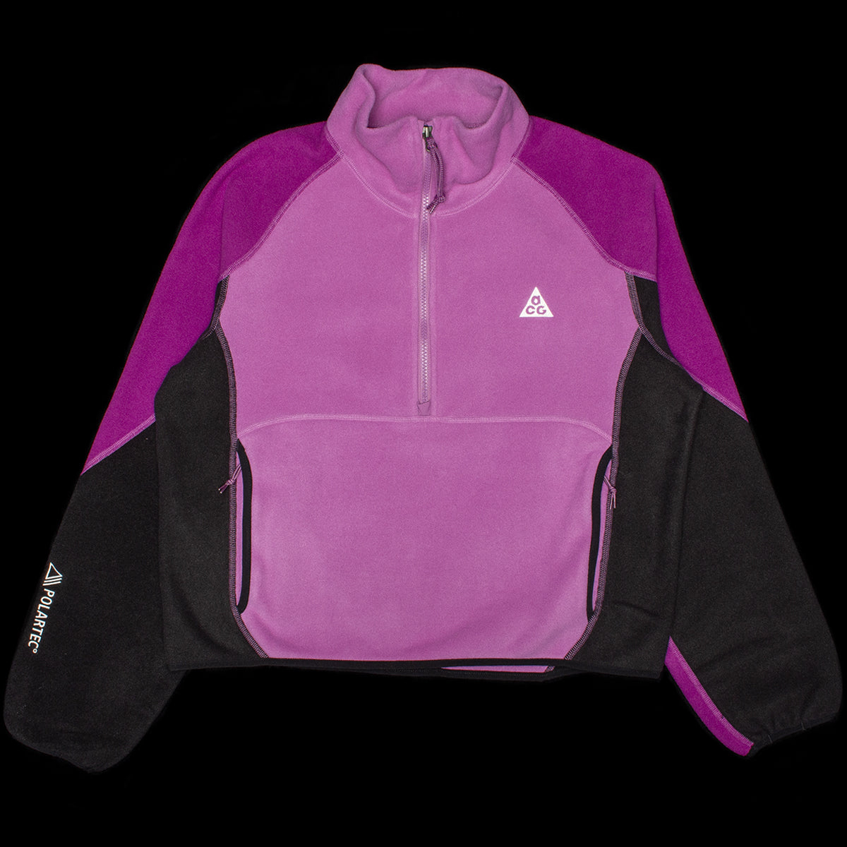 Nike - Women's ACG Wolf Tree Half Zip Fleece
Style # HJ0237-544
Color : Monarch Purple / Bold Berry / Summit White
