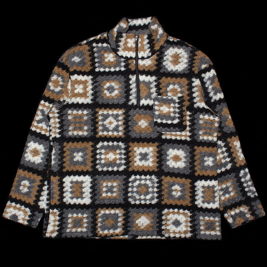 Engineered Garments - Zip Mock Neck
Style # 26F1B004
Color : White / Black