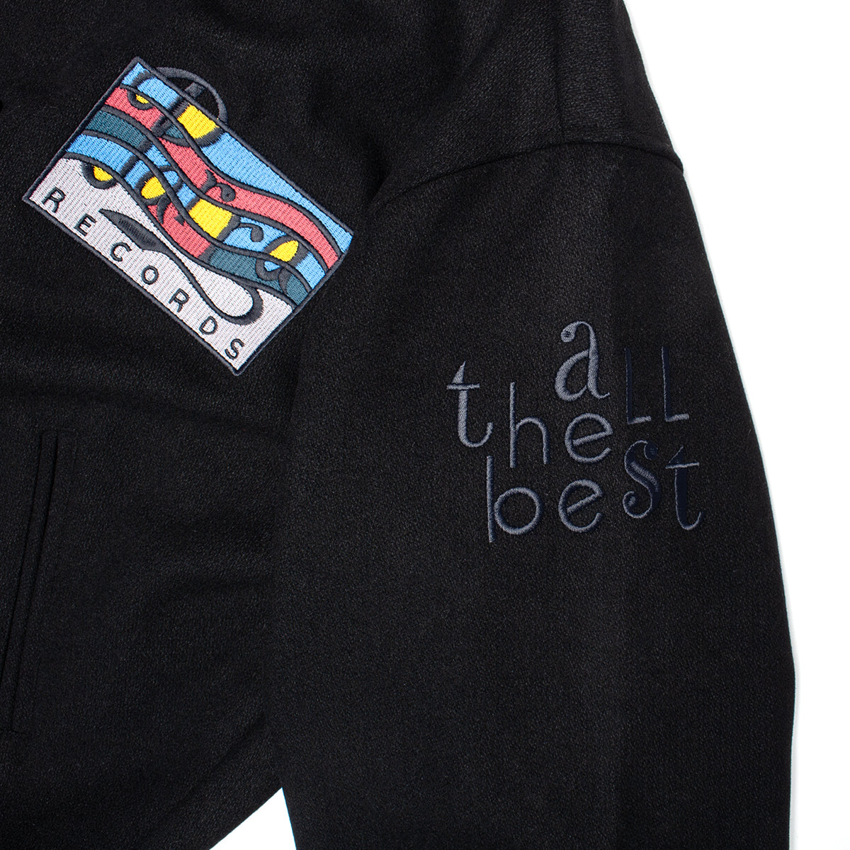 by Parra - All The Best Varsity Jacket
Style # 56355
Color : Black