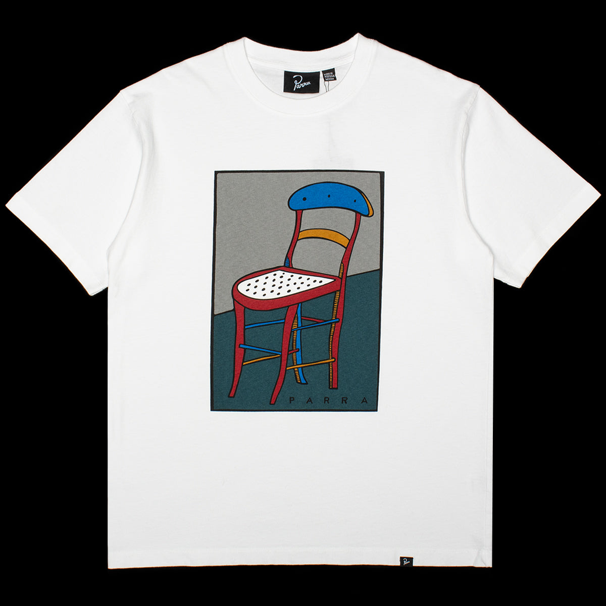 by Parra - A Chair T-Shirt
Style # 56305
Color : White