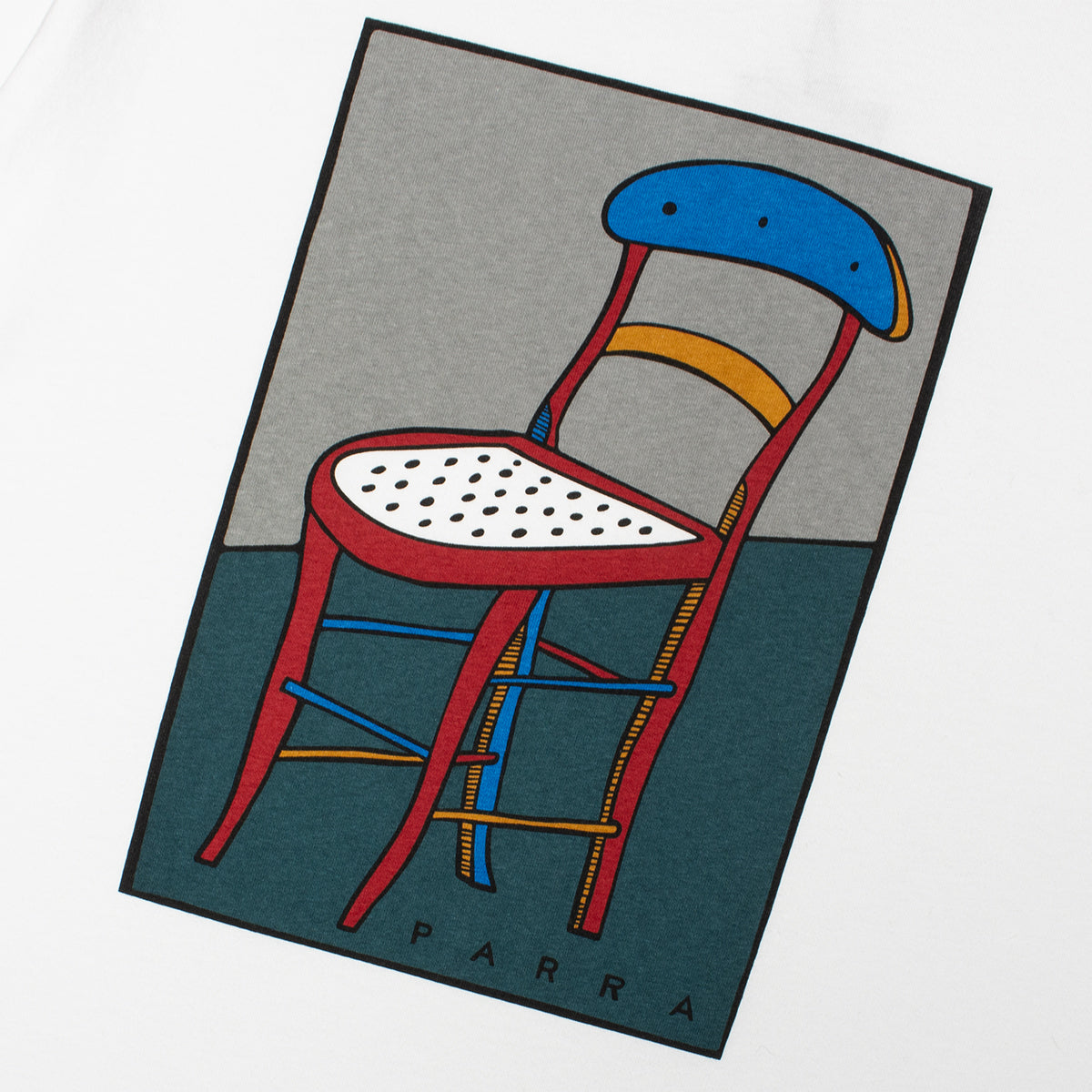 by Parra - A Chair T-Shirt
Style # 56305
Color : White