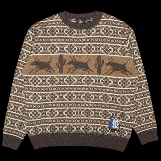 by Parra - Cactus Bull Knitted Pullover
Style # 56340
Color : Brown