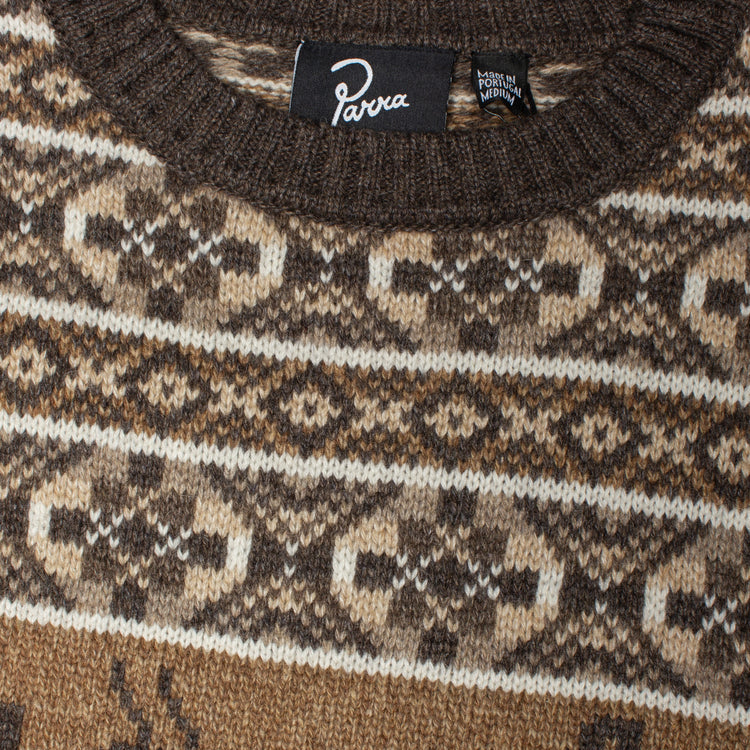 by Parra - Cactus Bull Knitted Pullover
Style # 56340
Color : Brown