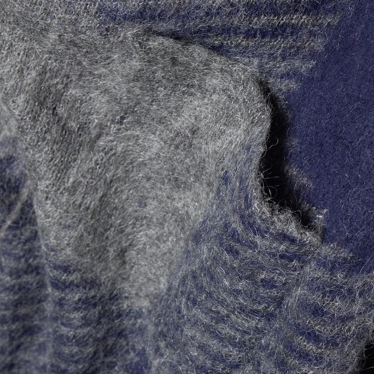 Nanamica - Mohair Hooded Shirt Jacket
Style # S25FA029U
Color : Blue