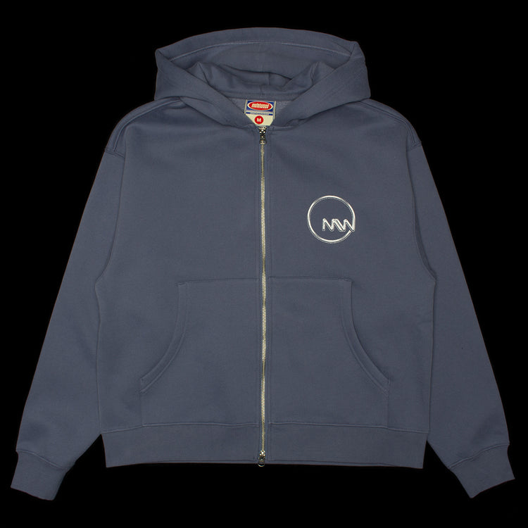 Metalwood | Club 74 Zip Hooded Sweatshirt
Color : Steel